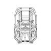 Tubular Frame rear view drawing