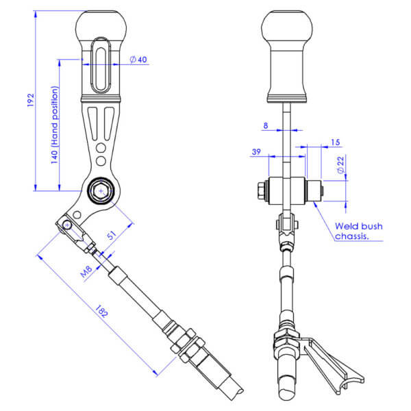 Gear lever specifications