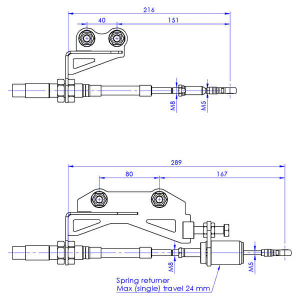 Gear lever spring returner specifications